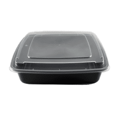 square black container with clear lid