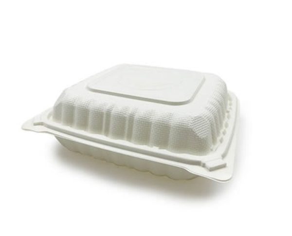 hinged compostable containers, take out containers
