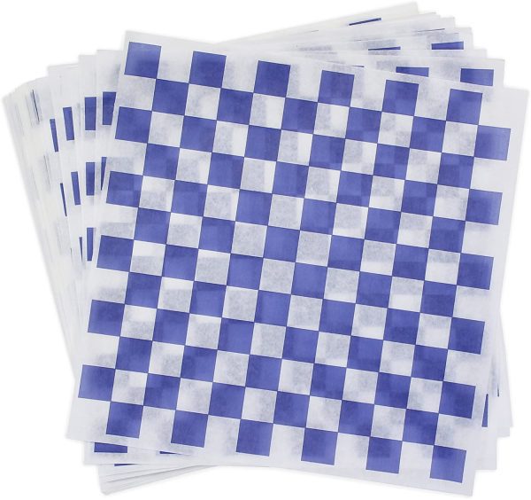 blue checkered liner