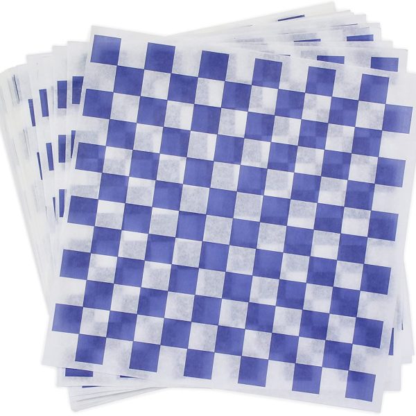 blue checkered liner